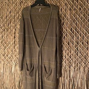 Free People Duster Sweater
